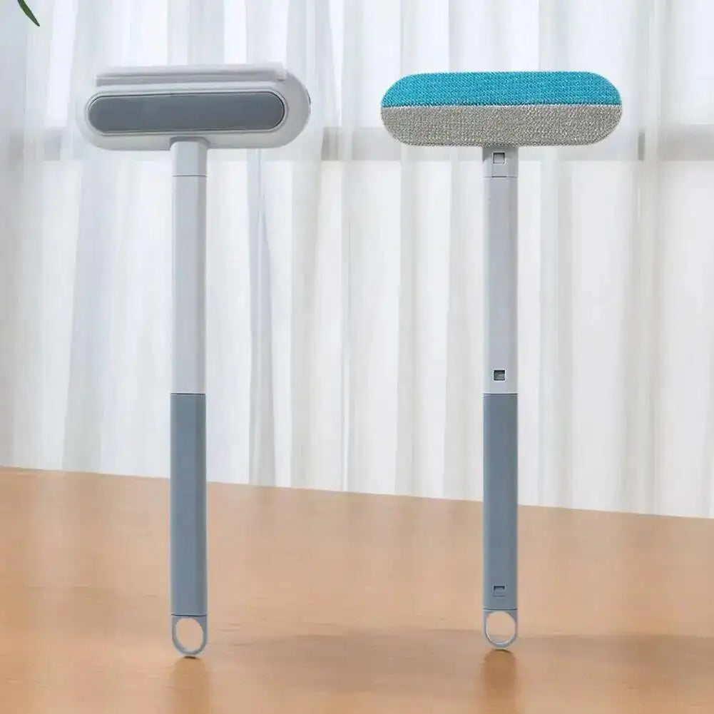 Pet Hair Removal Set Tool Reusable Static Removal Gloves Double-Sided Cat Grooming Gloves Remove Dog Fur Hair for Carpets Sofa