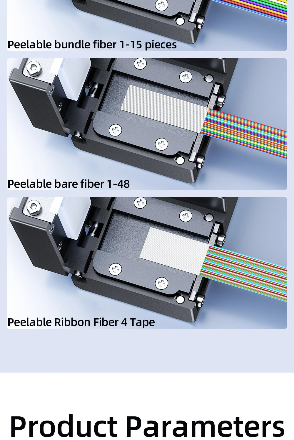 New U9 Fiber Thermal Stripper Pliers Heated Optical Wire Stripping Slitter Ribbon Fiber Hot Stripper Cable Fusion Tool