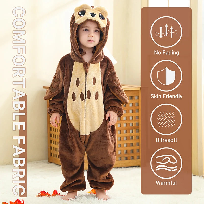 MICHLEY Halloween Lion Baby Rompers Clothes Hooded Flannel Cosplay Toddler Infant Pajamas Bodysuit Jumpsuit Costume For Kids Boy