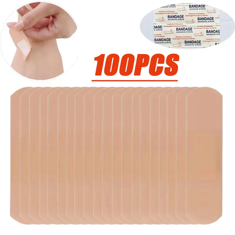 50/100/300/500Pcs First Aid Bandage Adhesive Plaster Wound Hemostasis Sticker Band Aid Stickers for Kids Children Emergency Kit