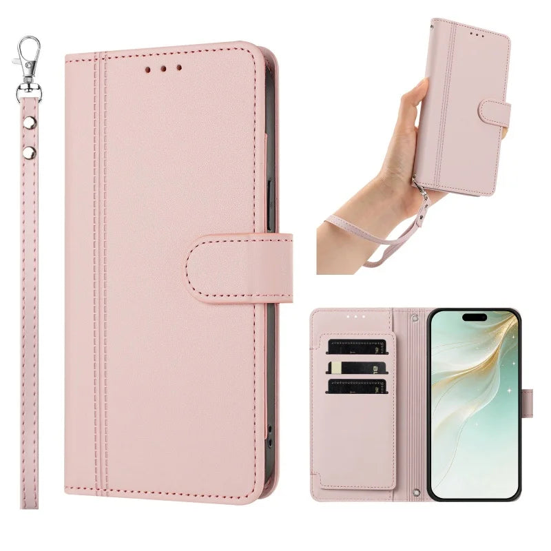 PU Leather Flip Phone Case For Oneplus 8T 9R 10T 11R 12R 13R 15T Holder 9 Card Slots Wallet Cover For Oneplus 13 12 11 10 9 Pro