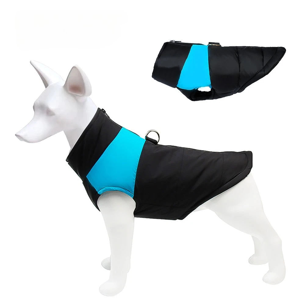 Warm Dog Coats Vest, Waterproof Dogs Jacket Fleece Pet Winter Cold Weather Coat Dogs Cozy Snow Jackets Outfits for Dogs Puppy