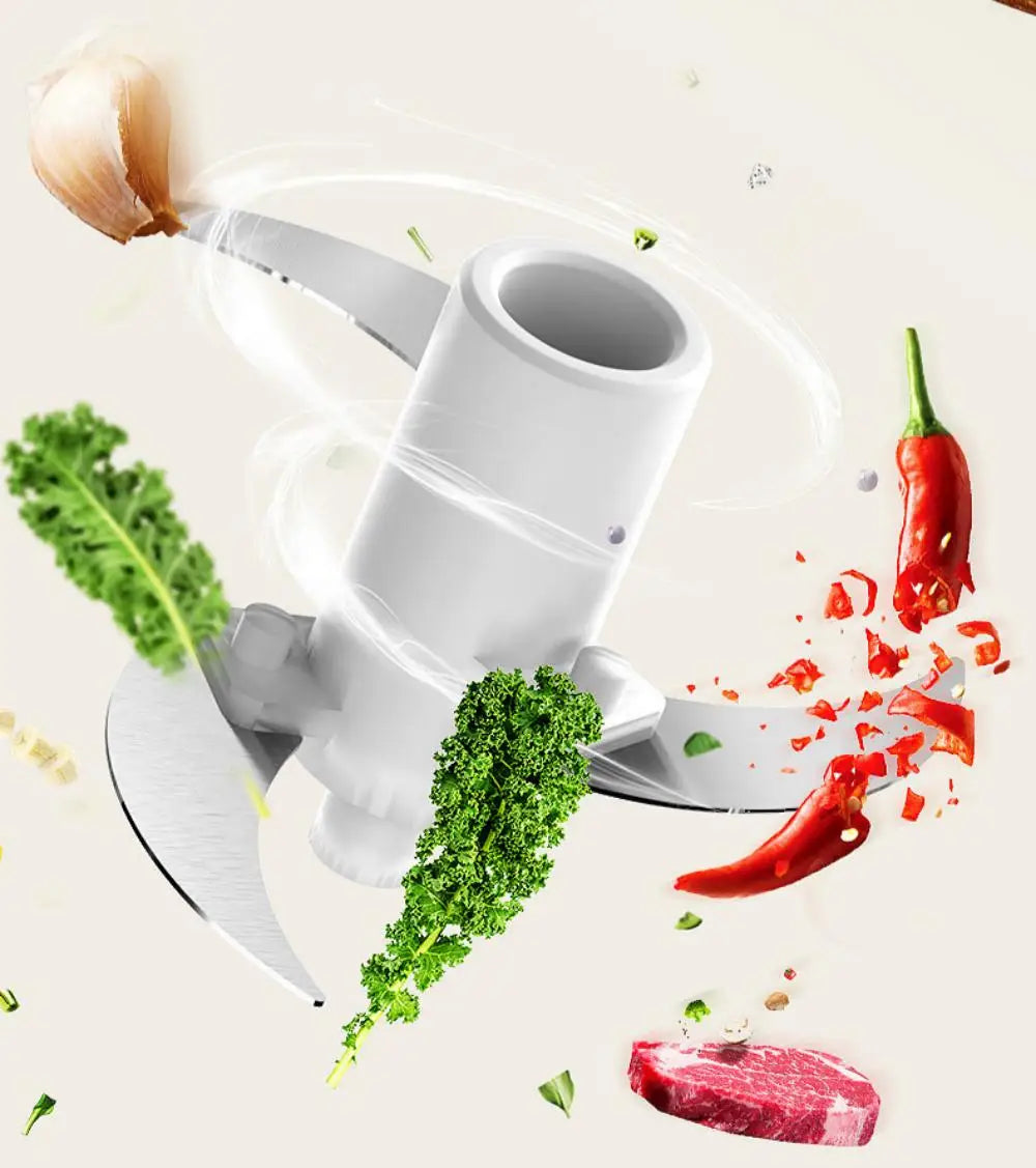 160ml Wireless Electric Mini Food Chopper USB Charging Garlic Press Meat Grinder Vegetable Shredder Kitchen Gadget