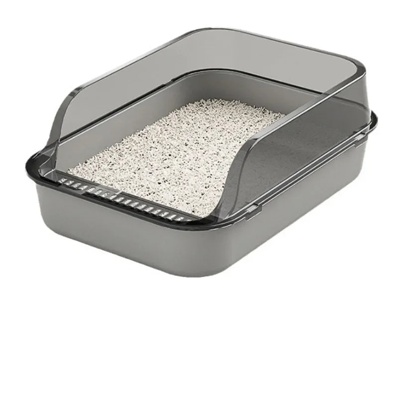 Semi Enclosed Cat Litter Box Breathable Odor Free Anti Splash Pet Supplies for Cats