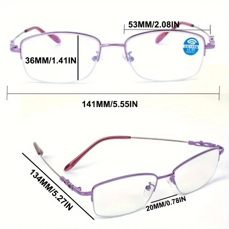 2026 Intelligent Zoom Progressive Multi-Functional Reading Glasses For Women Men Multifocal Anti-Blue Light Hyperopia Eyeglasses