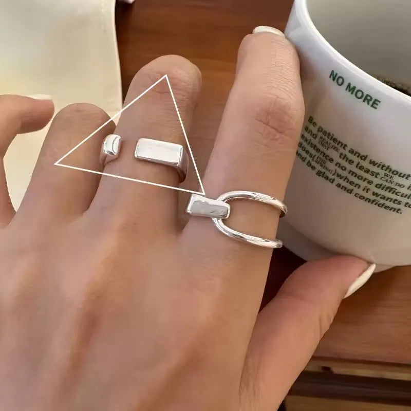 VENTFILLE 925 Sterling Silver Rings for Women Couple Blue Stone Star Jewelry  Party Birthday Gift Dropshipping Wholesale