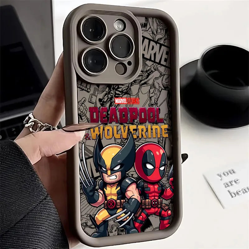 Cool DeadpoolS & WolverineS Phone Case for iPhone 17e 17 16e 16 15 14 13 12 11 Air Pro Max Mini XR XS X Plus Soft TPU Back Cover