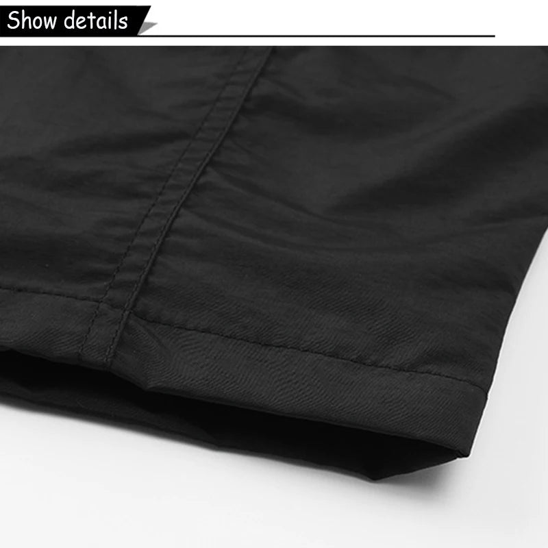2026 Summer Men Sleeveless Cargo Leisure Work Lapel Vest Men Outdoor Solid Color Fishing Camping Thin Pocket Vest Male Waistcoat