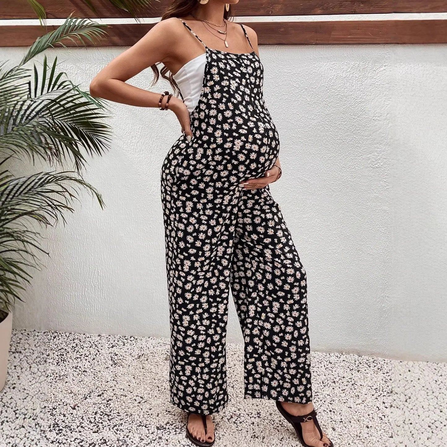 Clothes for Pregnant Women Printed Bohemian Style Pregnant Baby Carrier Pants Spring Summer Maternity Clothing Pregnancy Pants