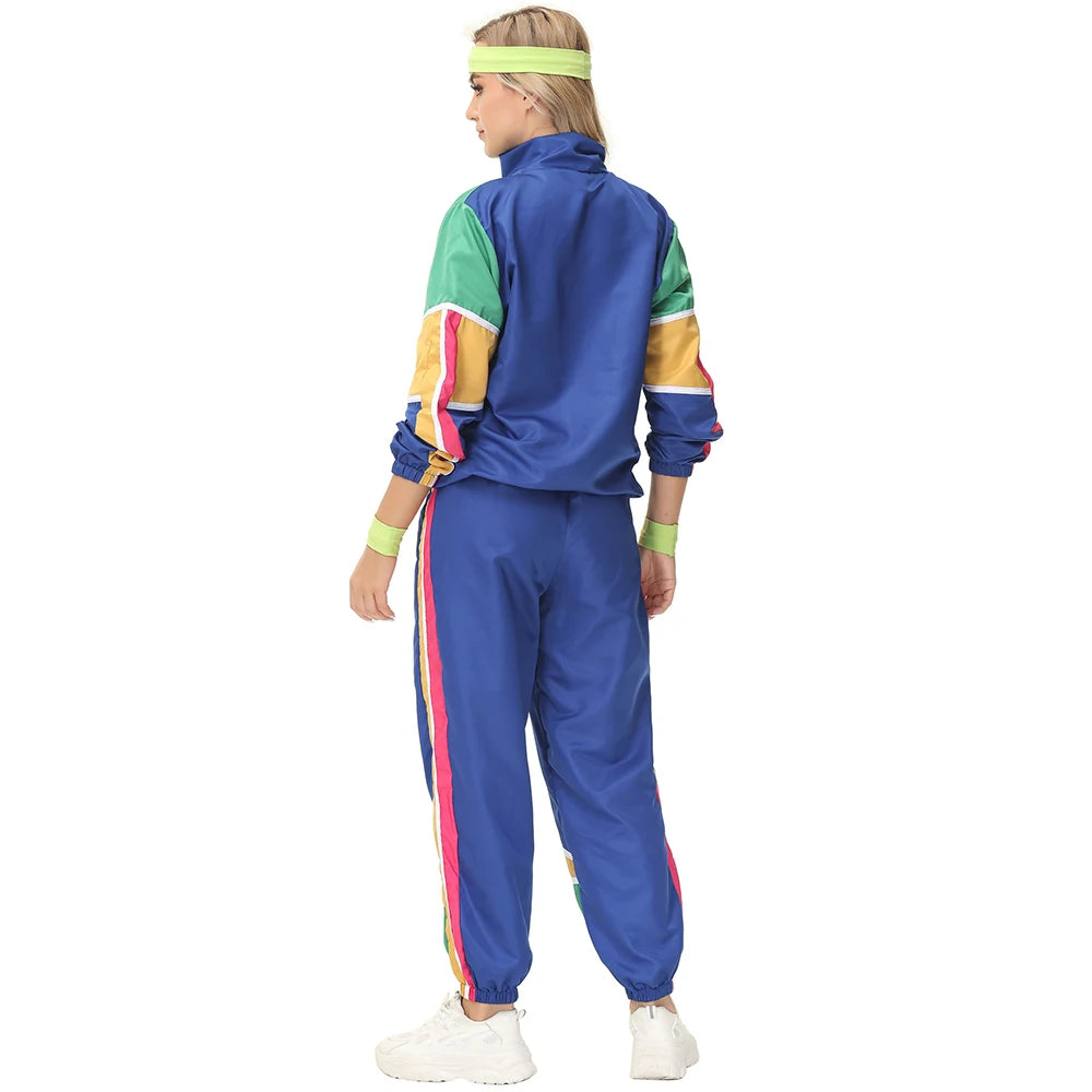 Halloween Couples Hippie Costumes for Women Male Vintage 70s 80s Rock Disco Cosplay Outfits Hip Hop Disco Hippie Costume