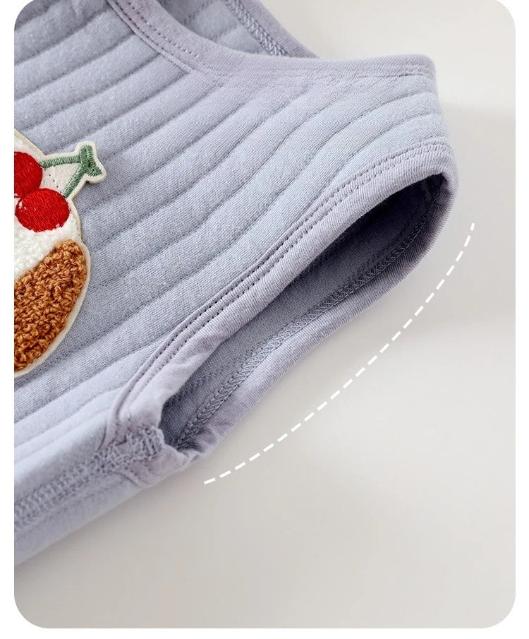 Baby Vest Autumn and Winter Warm and Thick Clothes Baby Vest Sleeveless Jacket for Children Aged 0-3