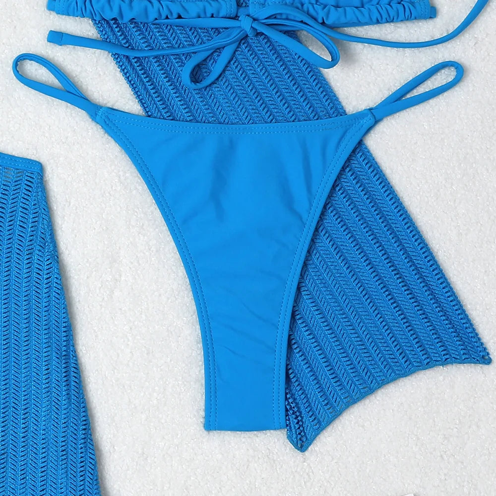 2026 Sexy Bikinis Female Swimsuits Women's Three-Piece Swimwear Beach Swim Wear Bathing Suits Brazilian Bikini Set Pool Bather