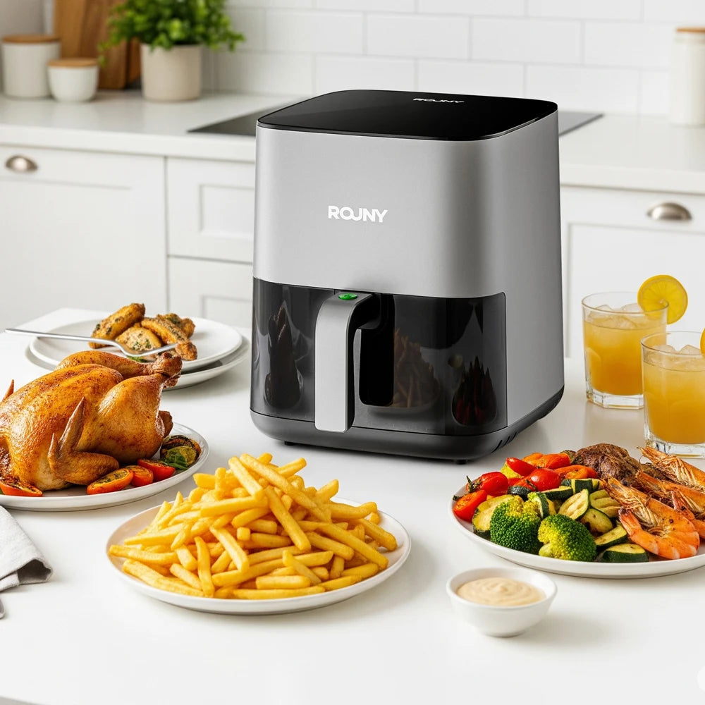 5L Electric Air Fryer Oven - Oilless Touch Control Cooker for Family Size Meals Hot Air Frier