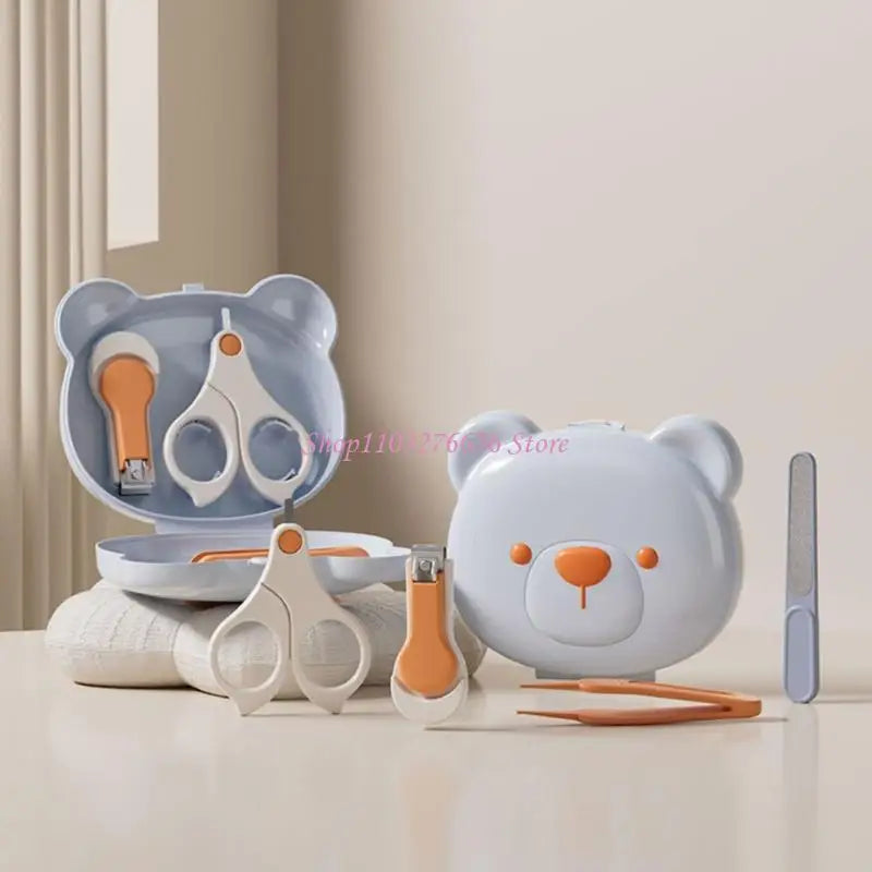 R6FD Baby Nails Care Tool Safe Grooming for Newborns Include Clippers & Tweezer