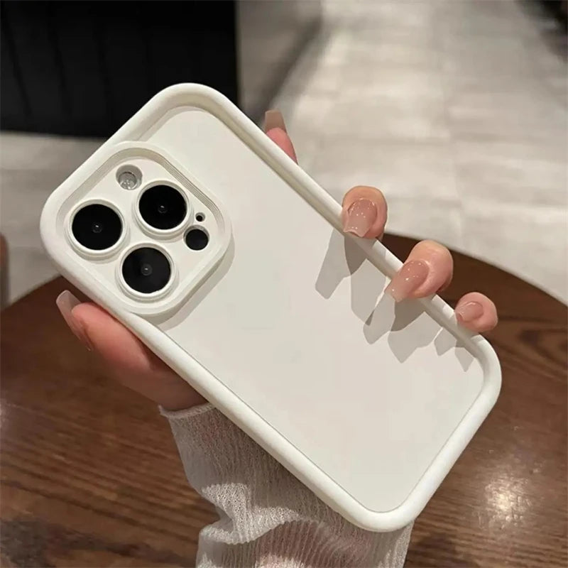 Luxury Candy Color Soft TPU Case For iPhone 17 Air 16 14 15 Pro Plus 13 12 11 Pro Max 16e Shockproof Silicone Phone Cover Fundas