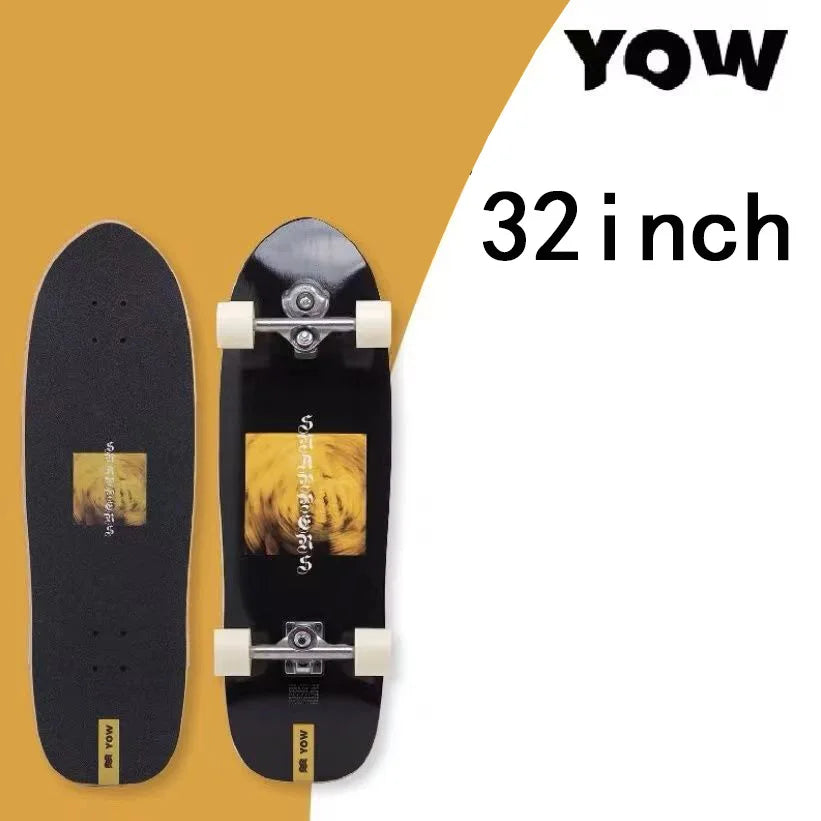land surf YOW skateboard longboards whole kits good quality spring system branded with trucks wheels bearings and tool