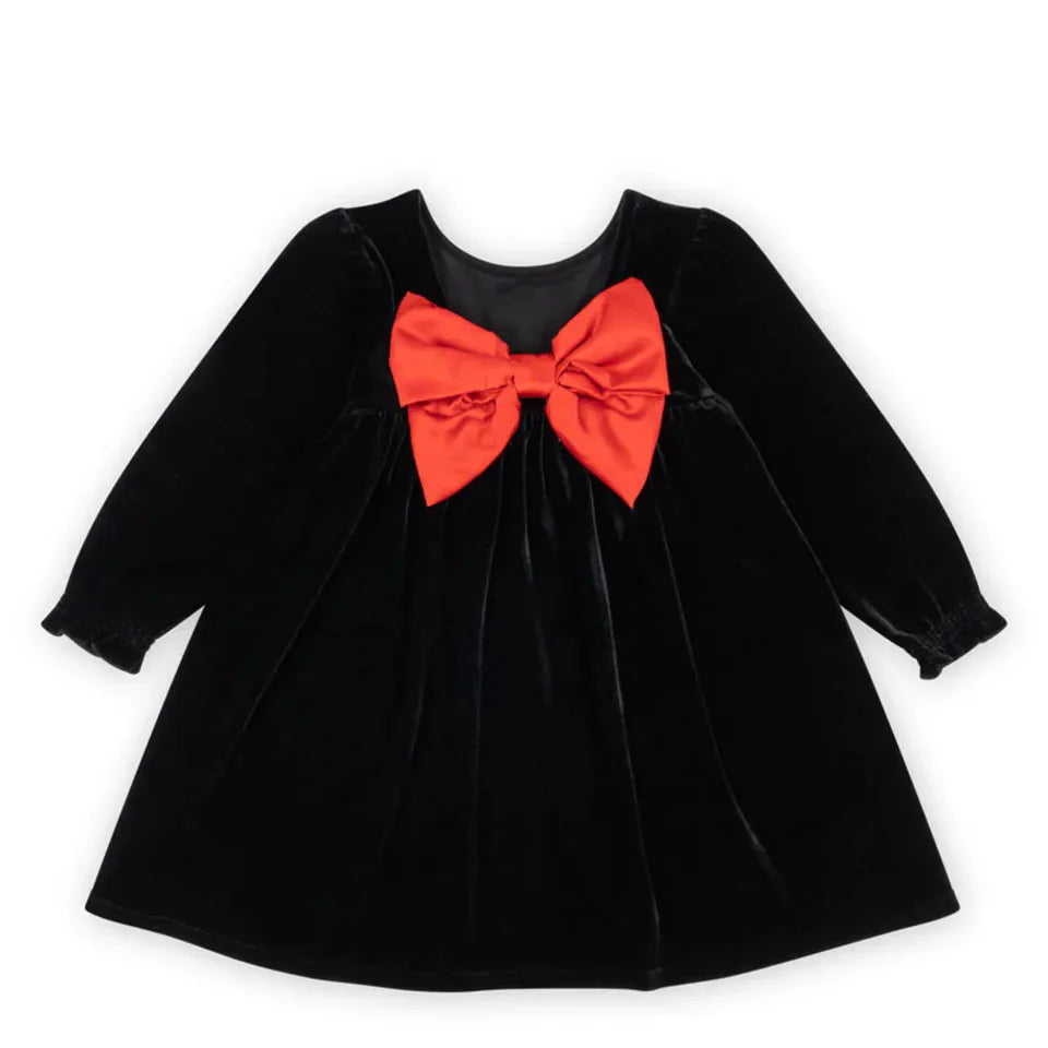 Autumn Winter Kids Christmas Dresses KS 2024 Velvet Bow Girl Princess Dress Baby Jumpsuit New Year Party Children's Clothing