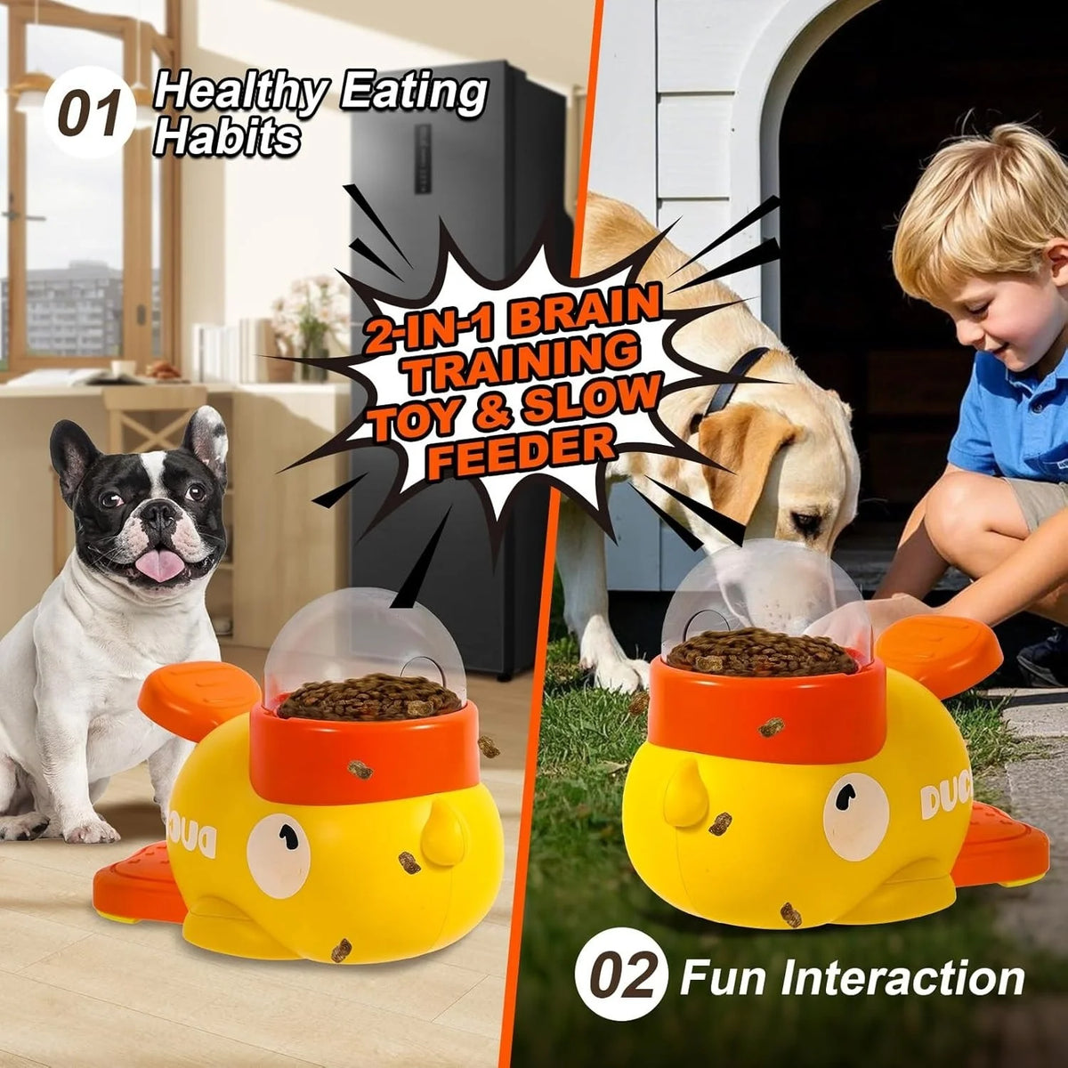 Interactive Pet Toys, Slow Feeders, Cat Snack Dispensers, Various Toys Suitable for Small and Medium-Sized Dogs and Cats