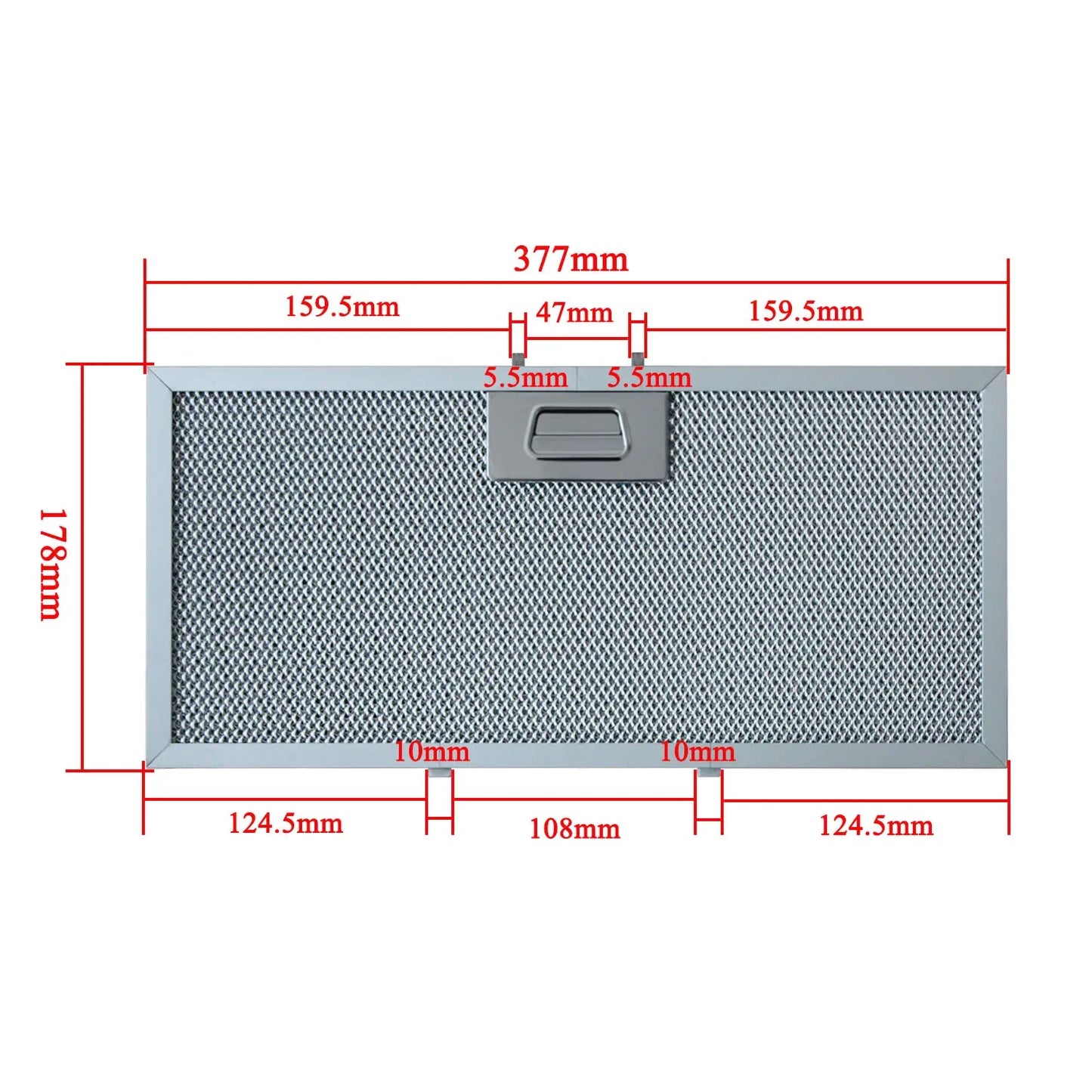 Filter Hood Kitchen PANDO ORPAN 377x178mm (580058200174)