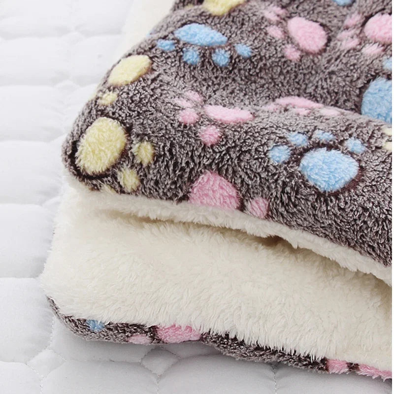 Soft & Warm Thickened Cozy Dog Bed Mat - Winter Cute Print Blanket for Small Medium Large Dogs | Pet Supplies