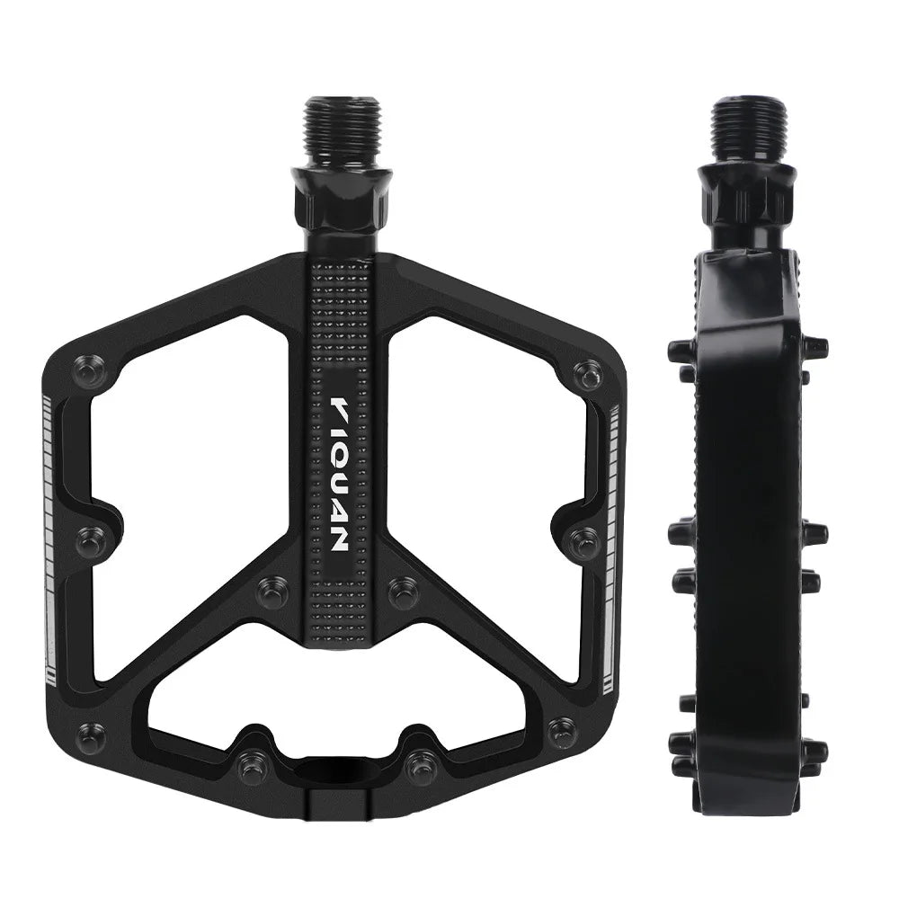 Mountain Road Bicycle Pedal Aluminum Alloy Pedal Double DU Pedal Anti-slip Widened Nail Pedal Bicycle Accessories Mtb Pedals