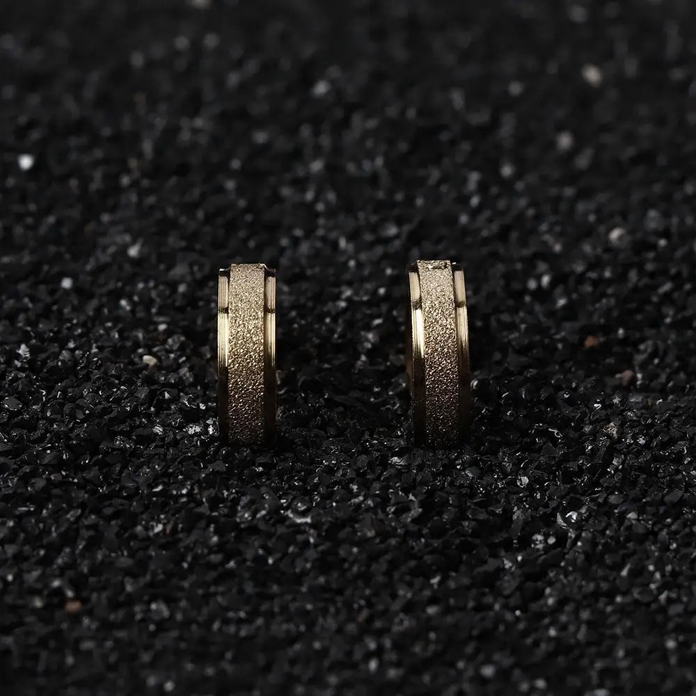 Mens Huggie Fashion Earring Man Jewelry Gold Simple Circle Hoop Earrings Polish