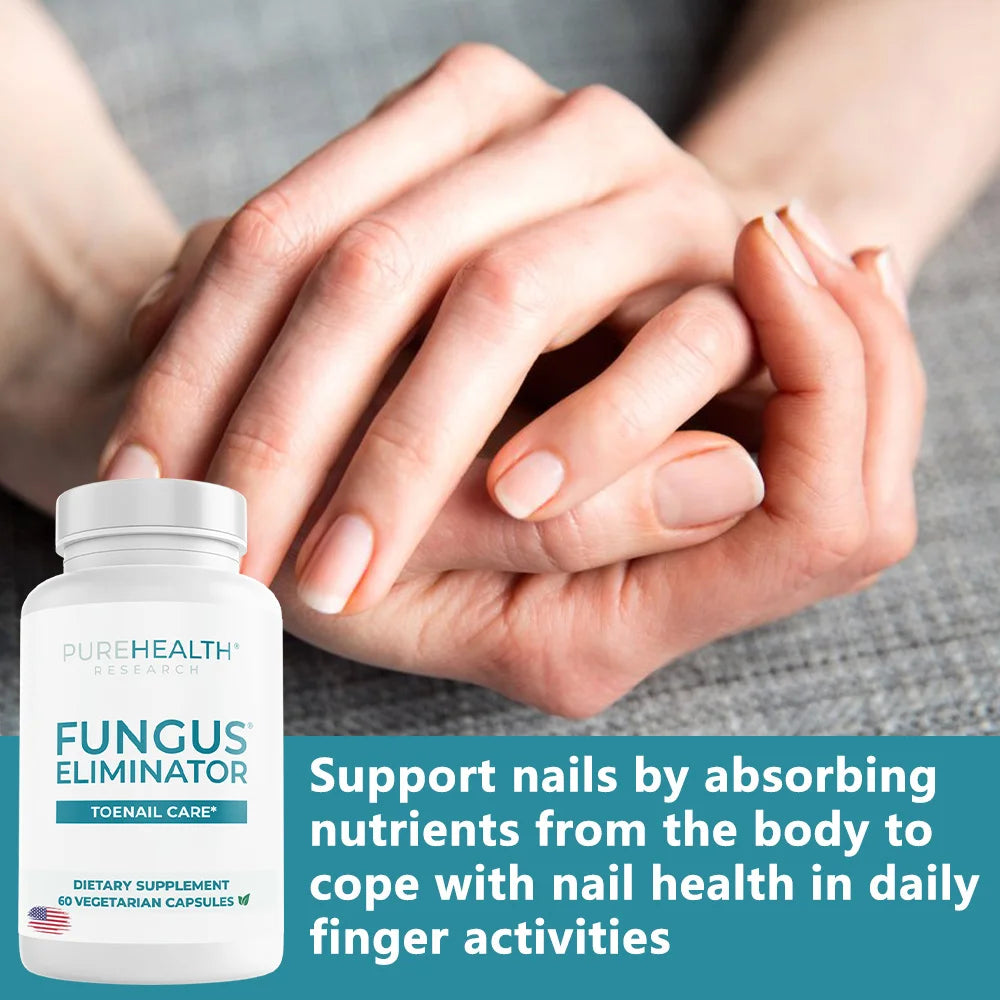 Fungus Eliminator, Toe Nail Fungus Supplement with Wormwood & Caprylic Acid