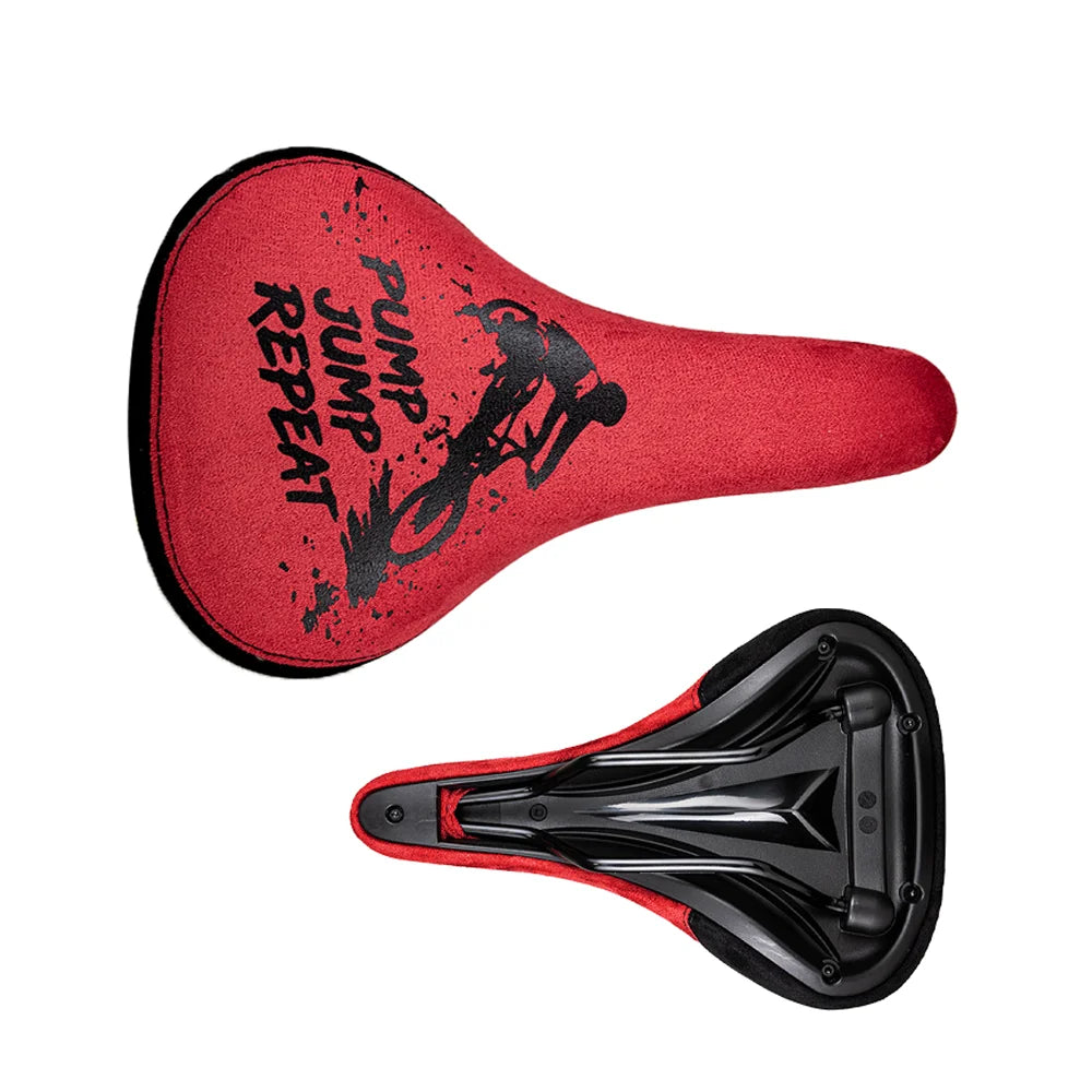 WALGUN BMX Bicycle Saddle Dirt Jump Cruiser Bike Seat with Embroidery Freestyle Racing Dowbhill Saddle MTB 265*170 Cycling Parts