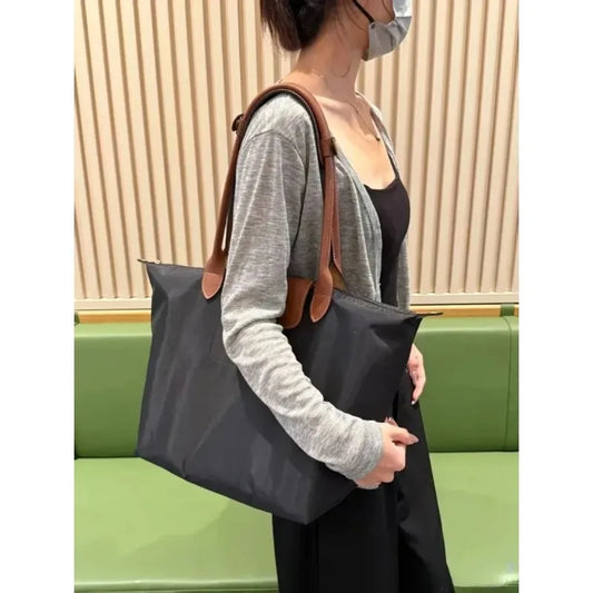 2026 Y2K foldable tote bag for women, classic tote bag for women, eco-friendly and waterproof nylon tote bag