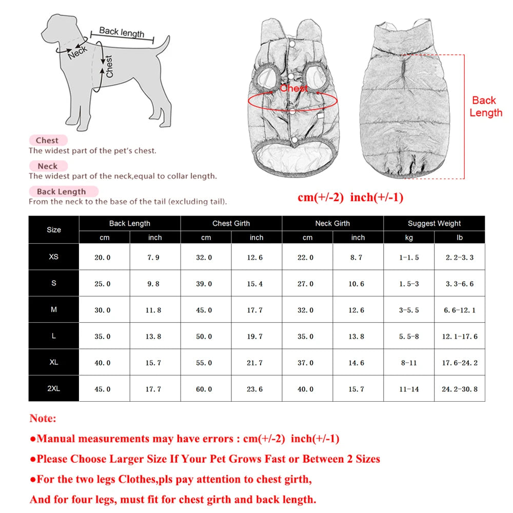 Cozy Pet Clothes Reversible Dogs Vest For Small Medium Dog Cat Winter Windproof Puppy Button Jacket Coat Yorkie Schnauzer Outfit