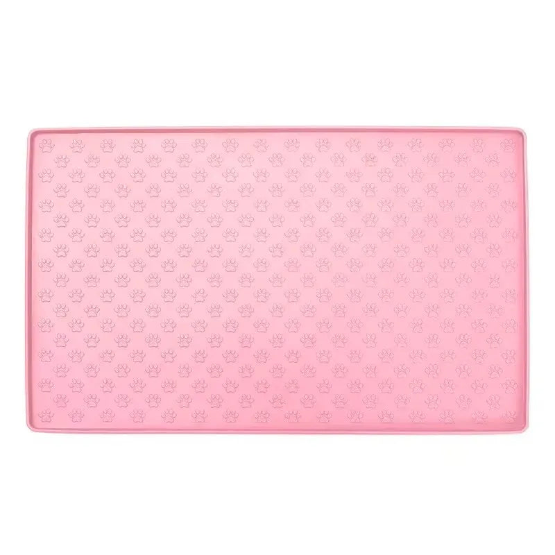 Pet Placemat Cat Dog Drinking Feeding Placemat Feeder Mats Cat Feed Mat Dog Food bowl Mat Silicone Waterproof Pet Bowl Pad 2025