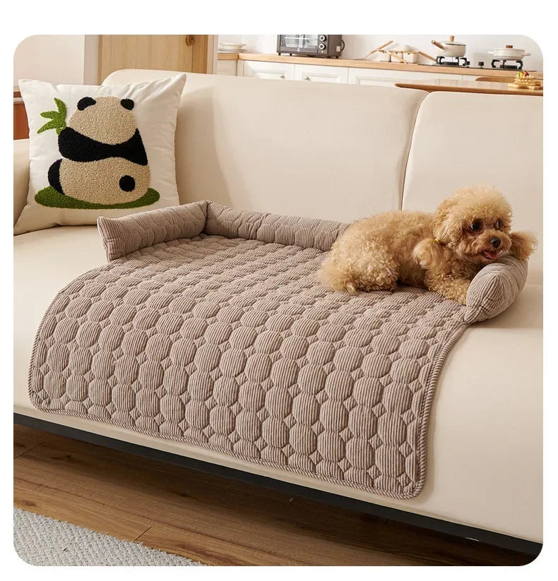 1PC Winter Warm Dog Bed Mats Super Soft  Plush Pet Blanket Pad Mat for Small Dogs Plush Neck Pillow Cat Nest Travel & Indoor