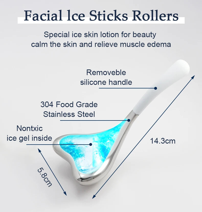 Sticks Facial Skin Care Ice Globes for Women Face Eyes, Face Beauty Tools Esthetician Supplies Cooling Spa Globes