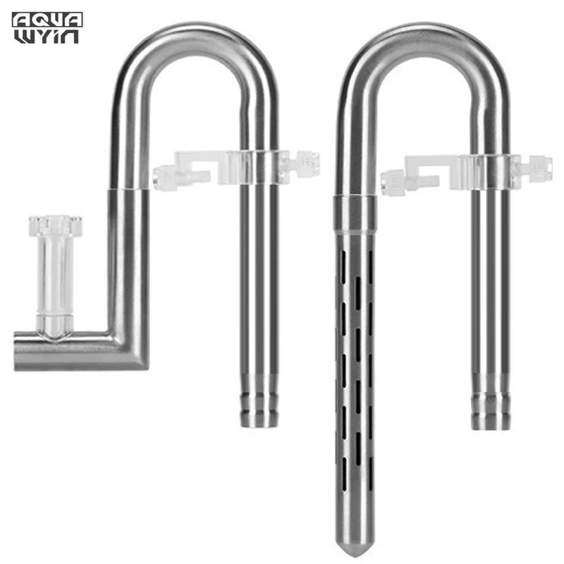 WYIN Aquarium filter stainless steel filter tube oil film outlet docking inner diameter water pipe 12-16-20MM fish tank filter