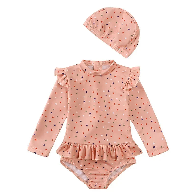2026 Summer Kids Girls Swim Wears Baby Girl Set Beach Seaside Clothes 9M-8T Sister Swimming Suits Fashion Sunbeach Swimsuit