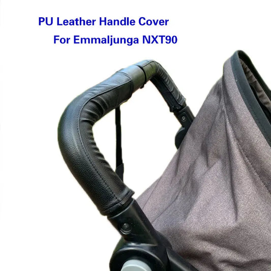 2Pcs PU Leather Handle Covers For Emmaljunga NXT90 Stroller Handle Protective Cover Baby Stroller Accessories