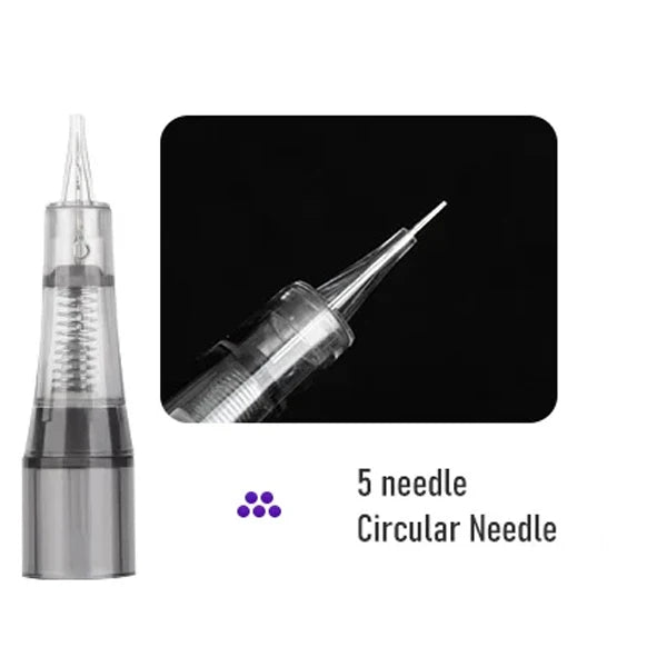 20PC Tattoo Needles Microblading Cartridge  Disposable Safety Sterilized For Micropigmentation Eyebrow Tattoo Accessori