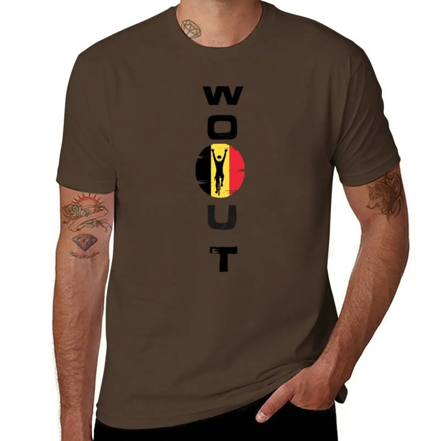 wout van aert T-Shirt cute clothes man clothes summer top quick-drying funny t shirts men