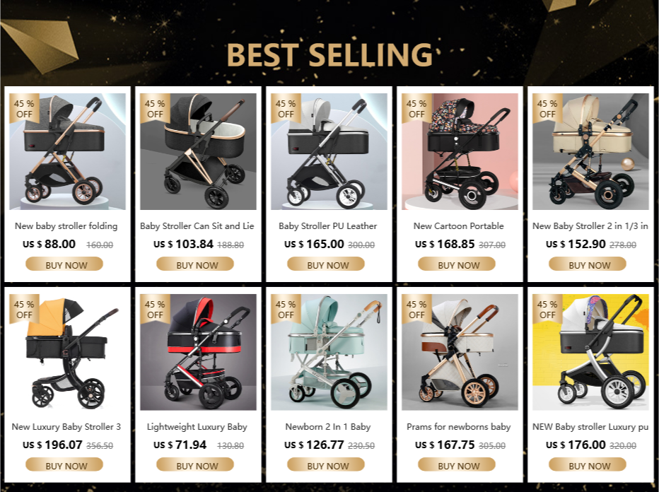 Leather 2 in 1 Baby Stroller,Two Way Stroller,Car Seat Newborn Bassinet,travel white folding baby stroller,baby Carriage Pram