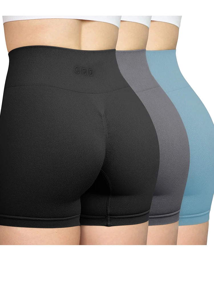 Women's Yoga Shorts High Waisted Fitness Pants Peach Hip Seamless Hip Lifting Ladies Sports Shorts