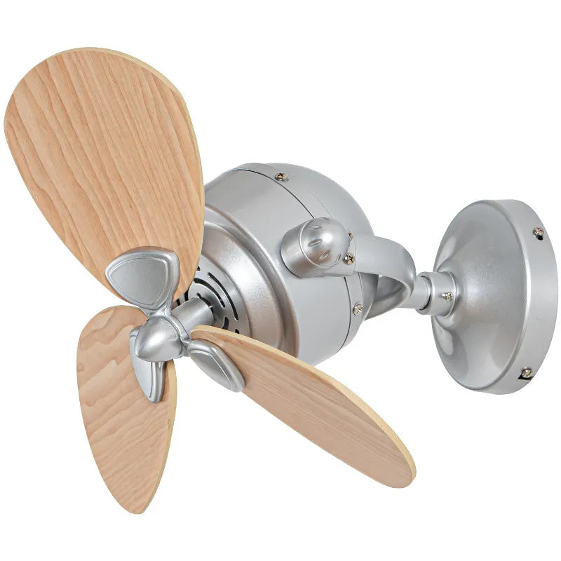 Creative Shaking Head Ceiling Fan 16 Inch Mini Living Room Bar Balcony Corridor Ceiling Wall Dual Purpose Fan Wall Mounted Fans