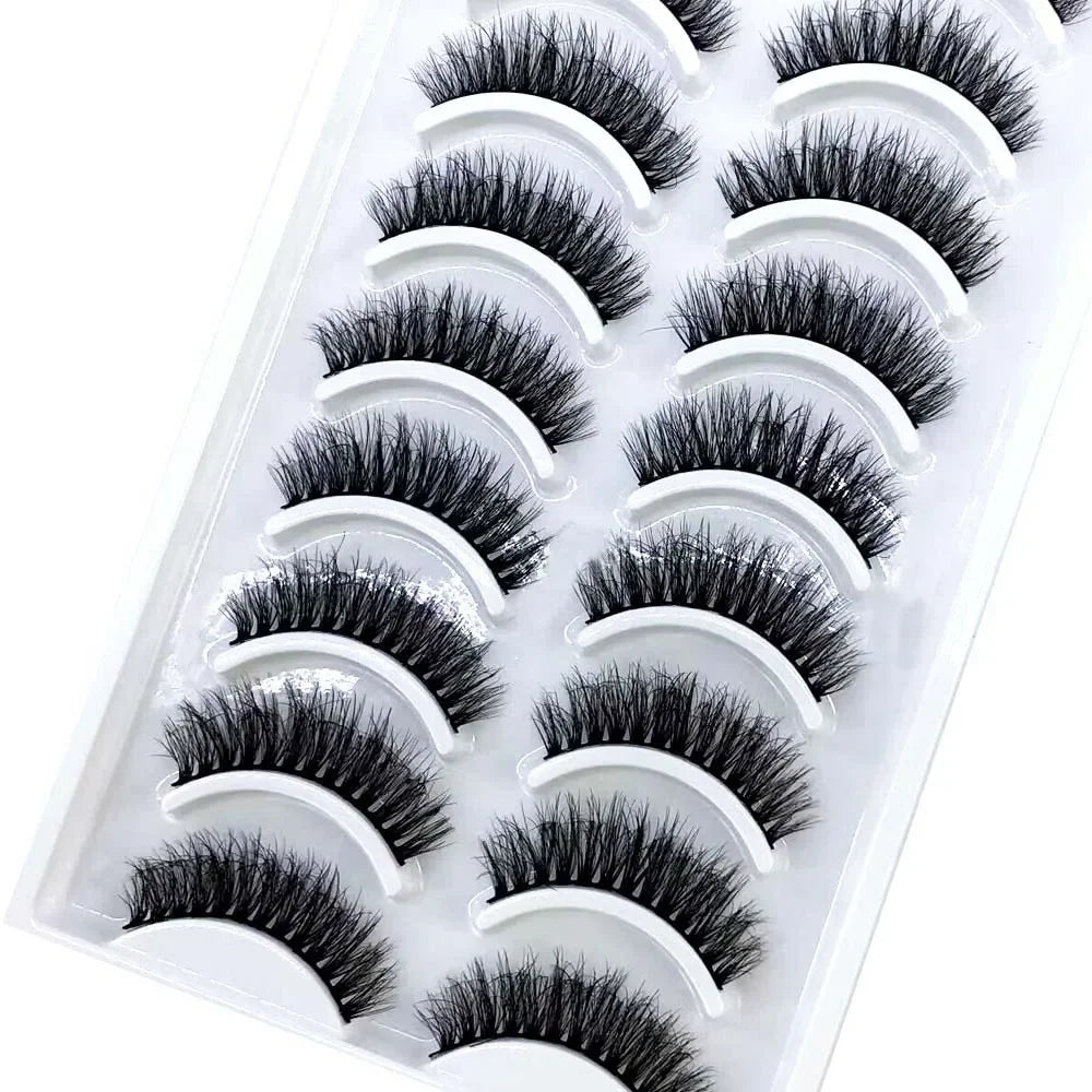 33 Style 10/50/100 Boxes 10Pairs Natural 3D Mink False Eyelashes Makeup Fake Eye Lashes Faux Cils Make Up Beauty Tools Wholesale
