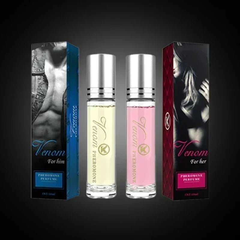 3pcs 10ml Gold Powder Intimate Partner Erotic Pheromone Perfume Roller Ball Fragrance KAKOU Soul Code Body Spray for Men Women