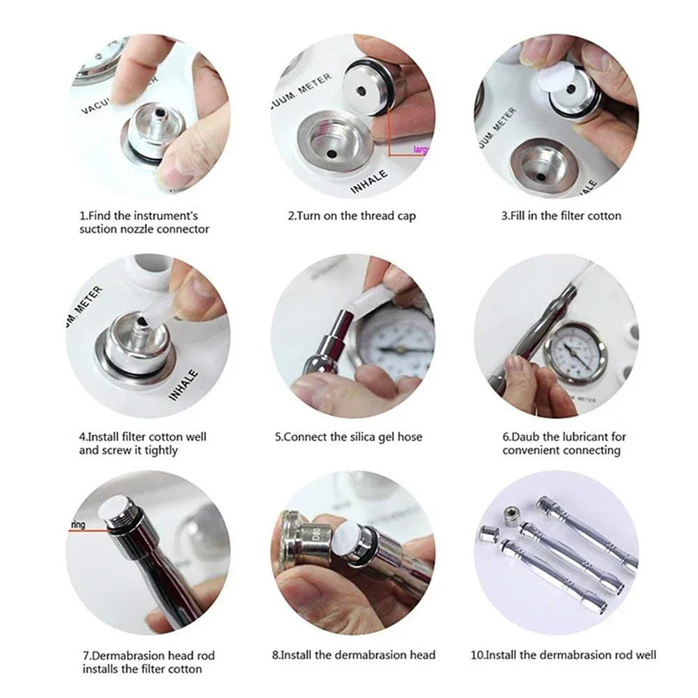 Dermabrasion Tip, Diamond Microdermabrasion Dermabrasion Replacement Beauty Tools Skin Care Diamond Dermabrasion Replacement Tip