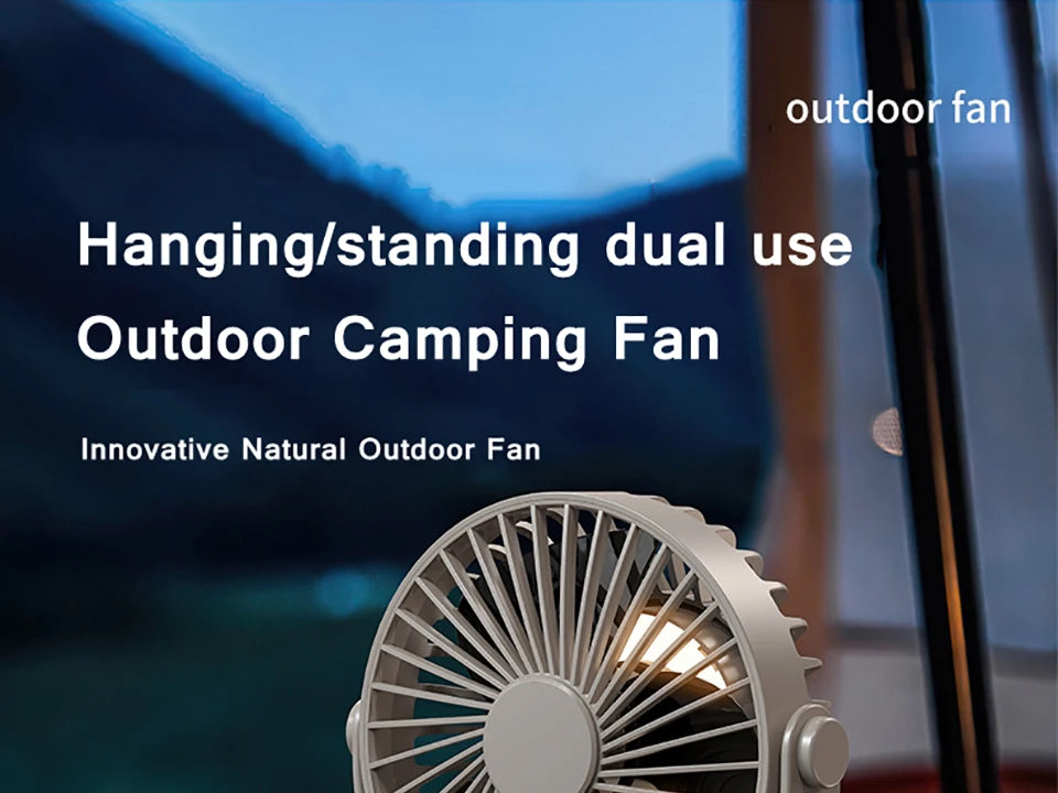 Remote Control Floor Table Air Cooler Mini Portable Wireless Ceiling Fan 360° Rotation 3-speed Wind For Camping Home Night Light