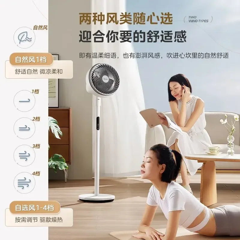 air circulation fan electric fan floor-standing high wind remote control timing household floor fan  air cooler