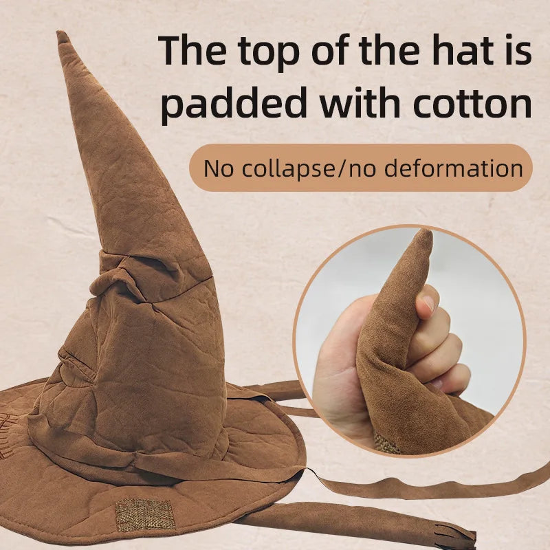 2026 Vintage Halloween Witch Hat Magic Academy Tree Hat Cosplay Accessories for Halloween Costume Party Masquerade Carnivals