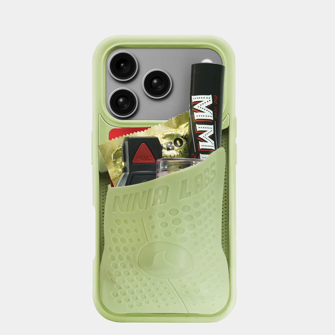 HOT Ninja Labs Solid Color Soft Large Capacity INS Pocket Case For iPhone 16 15 14 13 12 17 Pro Max Liquid Silicone Wallet Cover