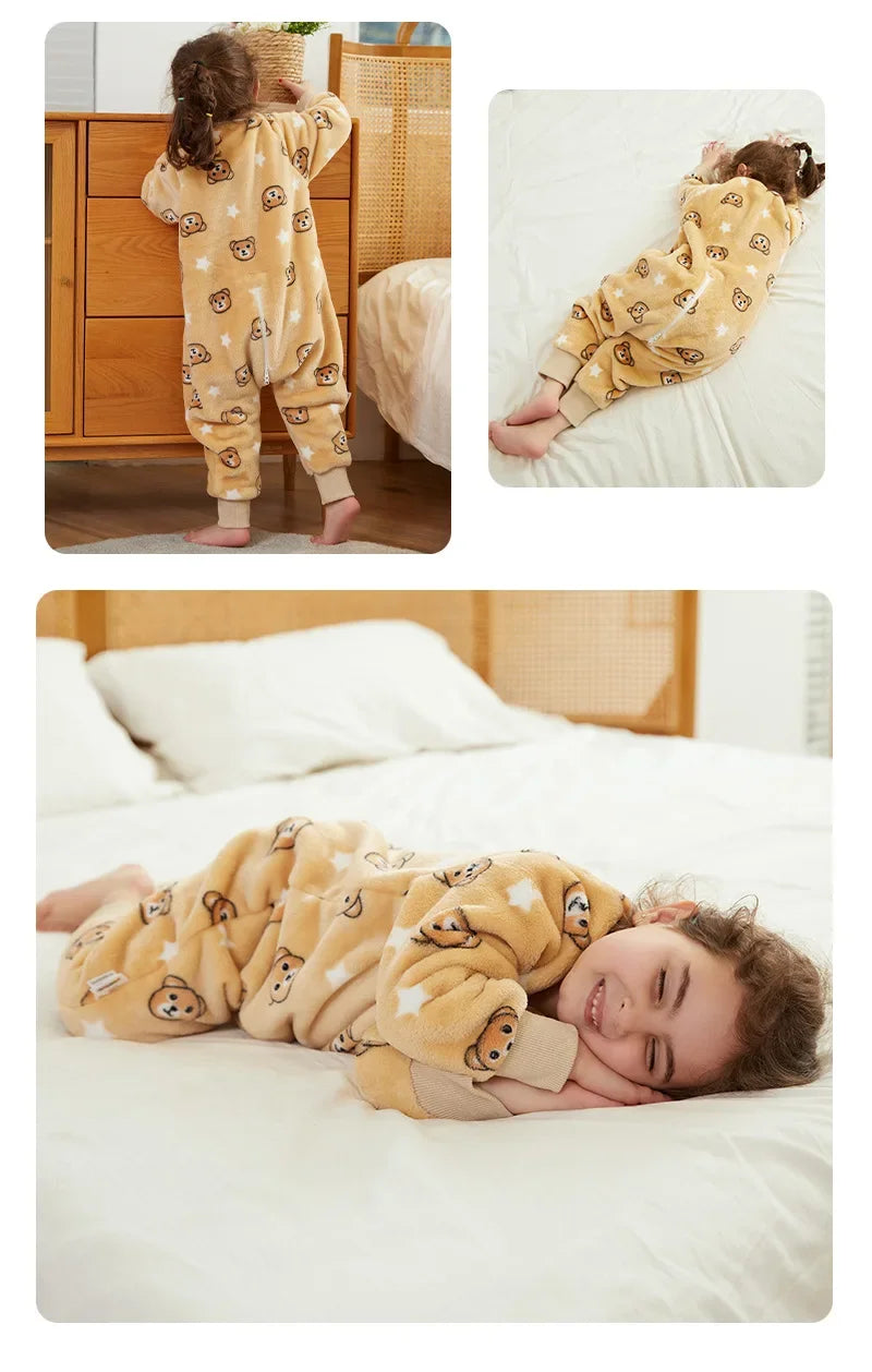 Kids Animal Dinosaur Kigurumi Costume Cosplay Cartoon Jumpsuit for Children Halloween Christmas Girls Boys Hooded Pajamas Onesie