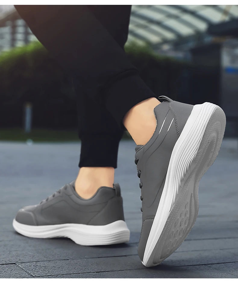 2024 New Sneakers Men Casual Shoes Comfotable Lightweight Men High Quality Running Shoes Outdoor Waterproof Leather Sport Shoes